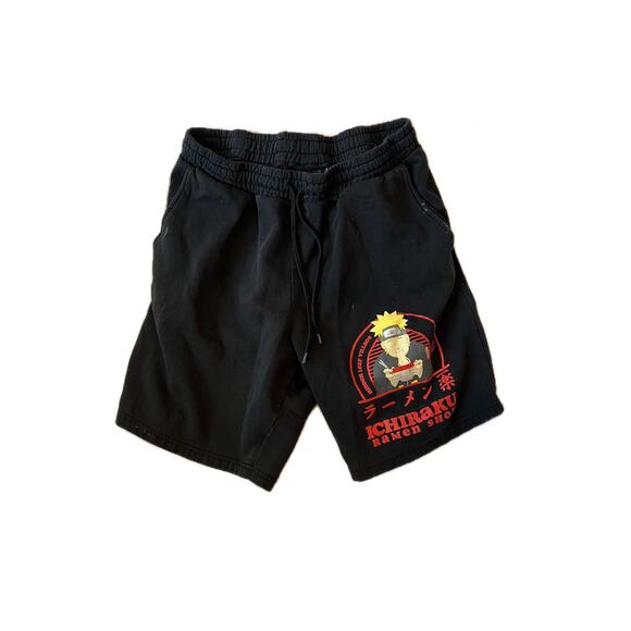Naruto Shippuden Ichiraku Ramen Shop Sweat shorts Mens M - Picture 1 of 3